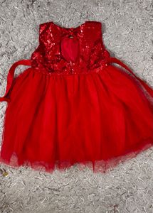 Red Sequin Party Dress