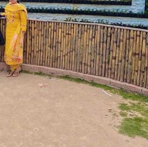Yellow Floral Kurta Set