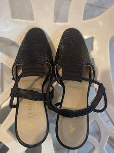 Woven Leather Mules
