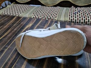 White  Tommy Shoes Leather Heavy  Quality