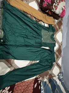 Green Kurta Set