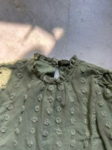 Green Long Sleeve Top