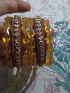 Red 🍒 Yallow Bangles