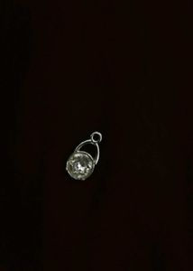 Delicate White Crystal Charm Pendant