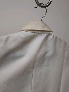 Half Sleeve White Jacket