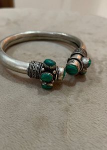 Green Stone german silver Jewelry Set