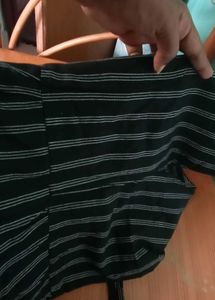 Striped Black Jumpsuit