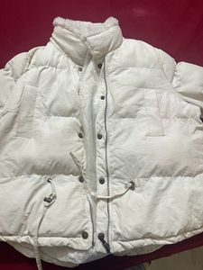 White Color Woolen Jacket