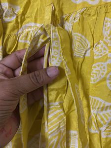 Yellow Floral Kurta