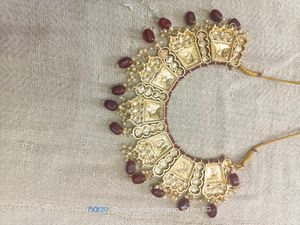Meenakari Maroon Necklace Set