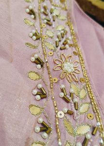 Pakistani Look Women&#39;s  Blend Straight Embroidere