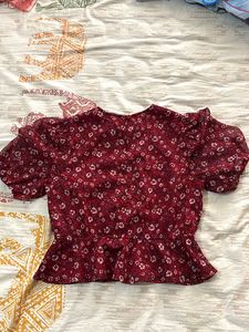 Only Flower Printed Top