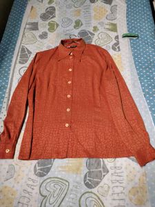 Classy Rust Shirt On Sale