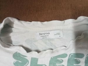 Bershka Graphic Print Sleep Tee