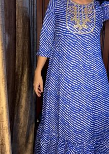 lehariya Gota Patti gown