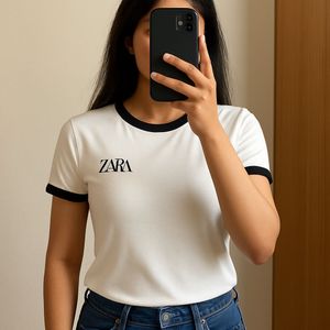 Zara  Ringer Tee - Classic & Trendy
