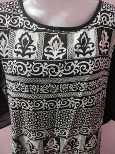 Xxl Georgette Kurta With Lining