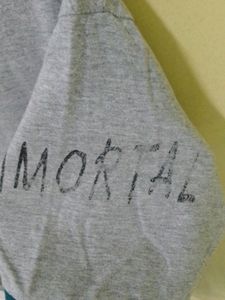 GREY PRINTED T-SHIRT