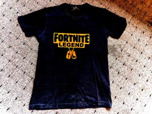 black Fortnite tshirt