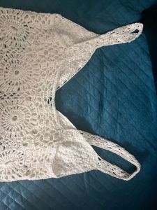 THRIFT Crochet Sleeveless Dress
