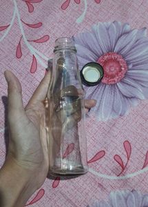 One Aesthetic Glass Bottle For Decoration