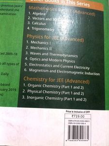 JEE Advanced Mathematics Books (Set of 3)