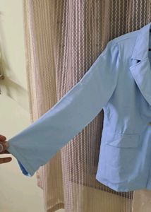 Blue Blazer With Half Shorts