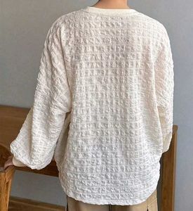 Textured Balloon Sleeve Top