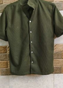Olive Green Casual Shirt