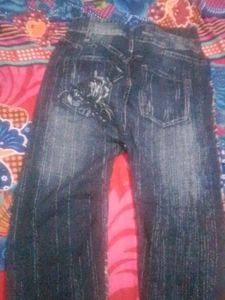 Embellished Denim Jeans