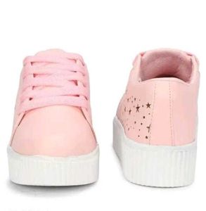 Pink Star Platform Sneakers