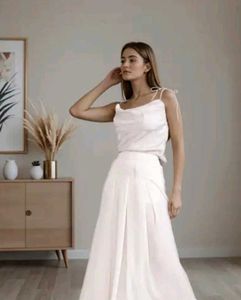 Elegant White Cami Top SHEIN