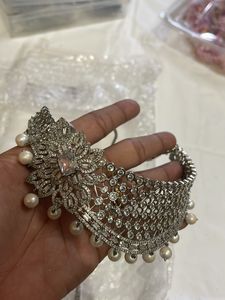beautiful AD stone necklace set