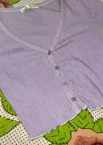 Cute Purple Crop Top