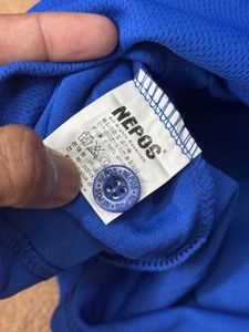 Blue Button-Up Baseball T-Shirt