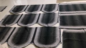 Heavy Beautiful Black And Gray 8pc Sofa Cover