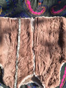 Faux Fur Shrug with Lace Trim