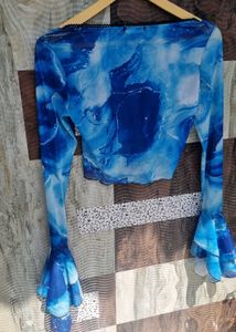 OCEAN MIST RUFFLE TOP🌊