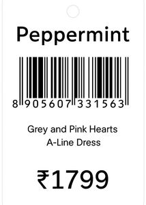 Peppermint Grey & Pink Dress