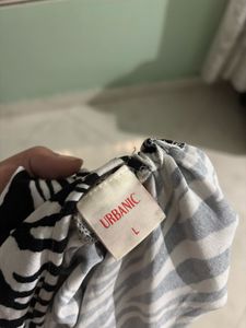 Zebra Print Tie Back Top