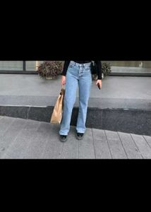 MANGO Wide Leg Jeans