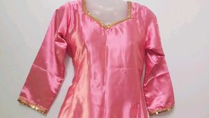 Satin Salwar Suit Pink