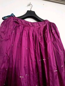 Handmade Rose Pink Lehenga Skirt