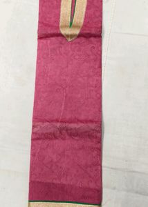 Unstitched Ladies Chanderi Suit With Net Stole