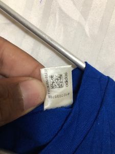 Adidas Blue Long Sleeve T Shirt