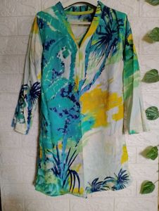 💥Multicolor Tropical Print Kurti