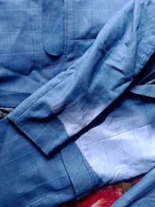 Stylish Blue Plaid Blazer