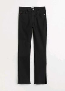 H&M slim high split jeans