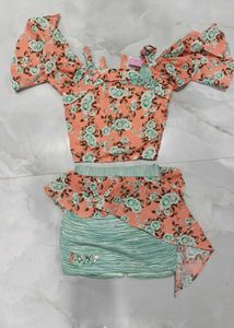 Cute Floral Two-Piece Set