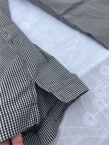 Gingham Cropped Wide Leg Pants
